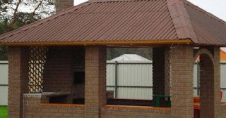 Беседка из кирпича под ключ в Тутаеве цена от 3252 рублей - Строй-Ттв